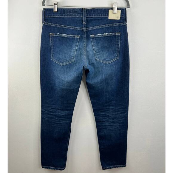 AG Adriano Goldschmied The Ex-Boyfriend Slouchy Slim Distressed Jeans Blue 27 - Picture 4 of 9